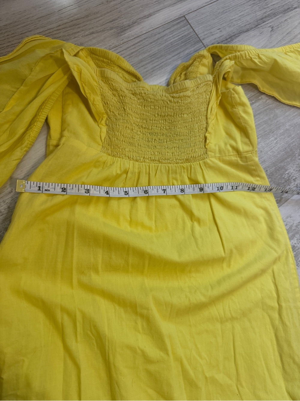 FARM Rio Yellow Maxi Dress with Ruffle Sleeves & Bow Front - Picture 5 of 10